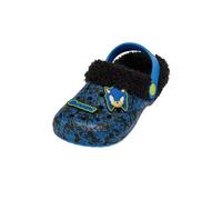 Sonic The Hedgehog Kids Clogs - Boys Fur Lined Slippers with Back Strap - Comfortable Shoes for Outdoor and Indoor Footwear for Children (Black UK 9-EU27)