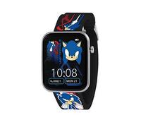 SONIC Sega The Hedgehog Black Printed Strap Smart Watch SNC4488MARG