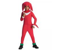 Sonic The Hedgehog Knuckles Jumpsuit & Mask Costume Child Large 12-14