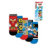 Sonic the Hedgehog Calf Socks Set of 5 (Boys Blue)