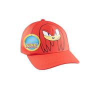 Sonic the Hedgehog Men's Peaked Baseball Cap Sun Hat Knuckles Shadow Sports Lightweight in Red Sonic the Hedgehog Red One Size