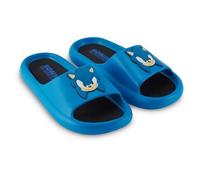 Sonic the Hedgehog Mens Slides - Sonic Comfort Foam Slides with Back - Sponic, Tails, Knuckles and Shadow Slide Sandals, Blue, 11-12