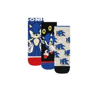 Sonic the Hedgehog Men's Sonic Socks Pack Of 3 | Size: 4-6 Sonic the Hedgehog Multicolor 4-6