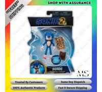 Sonic The Hedgehog Movie 2 - Sonic with Map&Ring Pouch 4-Inch Action Figure -NEW