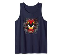 Sonic the Hedgehog Official Tank Top - Unisex-Adults, S, Blue, Sleeveless, Classic Fit, Shadow Generations - Symbols