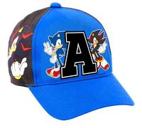 Sonic The Hedgehog Personalised Baseball Cap for Boys Letter Personalisation Adjustable Kids Snapback Hat 100% UV Protection Summer Holiday Cap Blue Age 5-12 Years