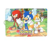 Sonic The Hedgehog Placemat | Official Sonic, Knuckles and Tails figures - flexible, easy to clean plastic