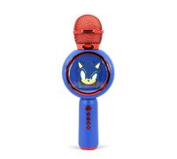 OTL Technologies SH1207 Sonic the Hedgehog Popsing LED Light Up Wireless Karaoke Microphone with Voice Changer Mode - Blue