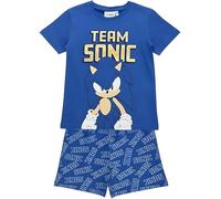 Sonic The Hedgehog Pyjama Set | Kids T-Shirt and Shorts PJs Bundle | Complete Pajamas for Children | Cosy Loungewear for Sonic Fans (UK, Age, 9 Years, 10 Years, Regular, Standard, Sonic the Hedgehog)