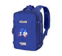 Sonic The Hedgehog - SEGA Action-Large Mercury Travel Backpack 47x23x33cm, Blue, Capacity 35 L