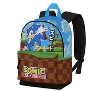 Sonic The Hedgehog - SEGA Greenhill-Small FAN HS Backpack, Multicolour, 25 x 35 cm, Capacity 12 L