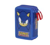 Karactermania Sonic The Hedgehog Sega Sight Filled Triple Pencil Case
