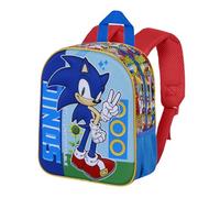 Sonic The Hedgehog - SEGA Unstoppable-Elite 3D Backpack, Blue, 25 x 30 cm, Capacity 7 L