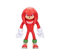 Sonic The Hedgehog Sonic 3 Movie Knuckles Sonic Collector Toy Figure by Jakks Pacific, Stands 5? / 13 cm Tall, Highly Articulated for Boys/Girls,