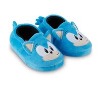 Sonic The Hedgehog Sonic Cosy Comfort Slip On Aline Slippers for Boys - Sonic, Tails, Ankle and Shade Slippers, blue, 2-3 Big Kid