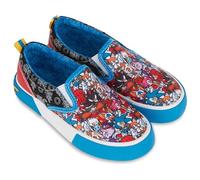 Sonic The Hedgehog Sonic, Tails, Knuckles and Shadow Athletic Boys Canvas Sneakers, blue, 1 UK Child