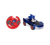 Sonic The Hedgehog Speed Star Lightning Drifting RC Officially Licensed by Jakks Pacific - Remote Control Cars with Light Up Wheels, Interactive Play with Included Battery Operated Red Remote Control