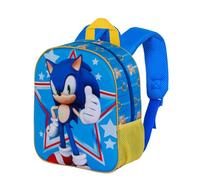 Sonic The Hedgehog Star-Elite 3D Backpack, Blue, 25 x 30 cm, Capacity 7 L