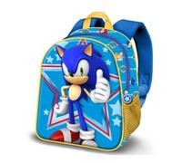 Sonic The Hedgehog Star-Elite 3D Backpack, Blue, 25 x 30 cm, Capacity 7 L