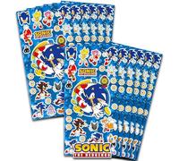 Sonic the Hedgehog Stickers Party Favors for Boys & Girls 12 Pack Bundle