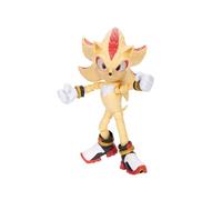 Sonic The Hedgehog Super Shadow Action Figure 13cm | Officially Licensed by Jakks Pacific, Highly Articulated, Suggested for Ages 3+