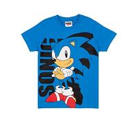 Sonic the Hedgehog T Shirt for Boys | Kids Blue Supersonic Character Top | Game Clothing Merchandise 4-5 Years