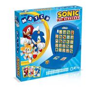 Top Trumps Match Sonic the Hedgehog Board Game, match 5 Tails, Knuckles, Shadow, Doctor Eggman in a row to win, great gift for SEGA video game fans, for ages 4 plus