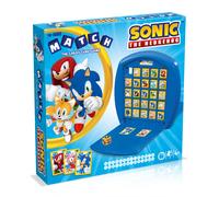Top Trumps Match Sonic the Hedgehog Board Game, match 5 Tails, Knuckles, Shadow, Doctor Eggman in a row to win, great gift for SEGA video game fans, for ages 4 plus