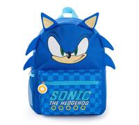 Sonic the Hedgehog Unisex Kids Blue 3D novelty head Backpack (One Size)