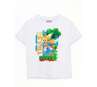 Sonic the Hedgehog Unisex Kids White Tails Short Sleeved T-Shirt - 7-8 Years