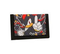 Sonic The Hedgehog Wallet for Boys & Girls Featuring Shadow, Kids Trifold Purses with Zip & Pound Coin Holder - Teens and Childrens Wallets