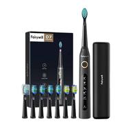 Sonic Toothbrush Fairywill Electric Toothbrush IPX7 Waterproof Black