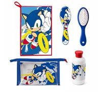 Sonic Travel Toiletry Bag for Children Blue Official Sega 23 cm
