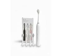Sonic X-3 Rechargeable Electric Toothbrush for Teens and Adults, 5 Sonic Cleaning Modes, Soft Bristles, 6600Hz Vibration, Type-C Fast Charging, IPX7 Waterproof, 30-Day Battery, Travel-Friendly-White