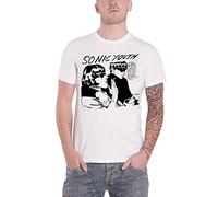 Sonic Youth T Shirt Goo Album Cover Band Logo Official Mens White L