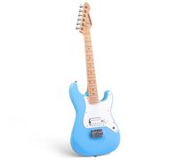 SONICAKE 30" Electric Guitar for Beginner, Light Weight and Junior Size Solid Wood Body with Humbucker Pickup, one Piece Wood Neck & Fingerboard, Rounded Fret Ends, Blue