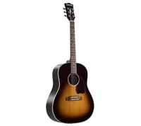 SONICAKE 41" Acoustic Steel-String Guitar, Solid Spruce Top, Sunburst | Mahogany Body for Beginners Adults and Live Performances, Warm Tone and Stable Intonation, QGT-21