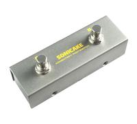 SONICAKE Guitar Dual Footswitch Pedal 6.35mm Momentary Mini Foot Switch Guitar Pedal with TRS Cable