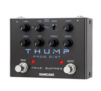 SONICAKE High-Gain Distortion Guitar Pedal Three-band EQ Two Tone Modes