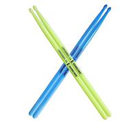 SONICAKE Light Drum Sticks 5 A Luminous Anti-Slip Handles Nylon Drumsticks for Drummers Practice and Performance 2 Pairs Blue and Green