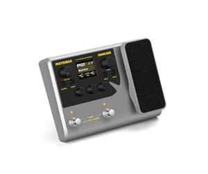 SONICAKE Multi-Effects Guitar Pedal Guitar Bass Amp Modeling IR Cabinets Simulation with Expression Pedal FX Loop MIDI Stereo OTG USB Audio Interface Matribox QME-50