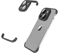 SONIGRA Ultra-Thin Frameless Case for iPhone 12 Pro, Minimalist Design with Shockproof Corner, Personalized with Camera Lens Protector, Soft Silicone Material, Black