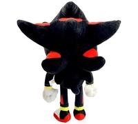 Soniic Plush Toy, Hedgehog Plushie Doll Stuffed Plush Doll Stuffed Animal Cartoon Stuffeds Toy Cushion Dolls Cute Plushie Pillow Hugging Home Decoration Toys Birthday Gift for Kids (Black, 30CM)