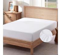 Sonive Fitted Sheet Single Bed,Soft Brushed Polyester,Deep Pocket 10 inch (30 cm),Hotel Quality, for Children,white,90x190cm