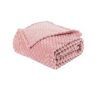 Sonive Jacquard Flannel Throw Blanket, Flannel Blanket 120x150cm Dark Gray