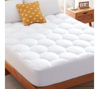 Sonive Single Mattress Topper, Extra Deep Poket 14.9Inch/38cm, White