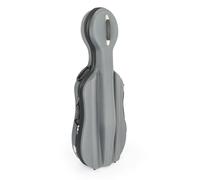 Sonix by Chamberlain Music 45VC moulded cello case in grey 3/4 size