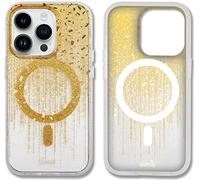 Sonix Case for iPhone 14 Pro Max | Compatible with MagSafe | 10ft Drop Tested | Drippin' Gold Glitter