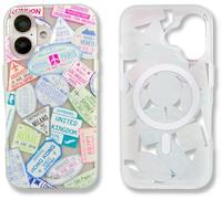 Sonix Case for iPhone 16 | Compatible with MagSafe | 10ft Drop Tested | Passport Stamps