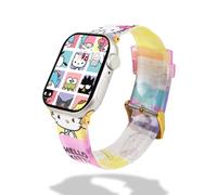 Sonix Officially Licensed Watch Band Compatible with Apple Watch 41mm 40mm 38mm, Hello Kitty Grid, Jelly Band, Modern